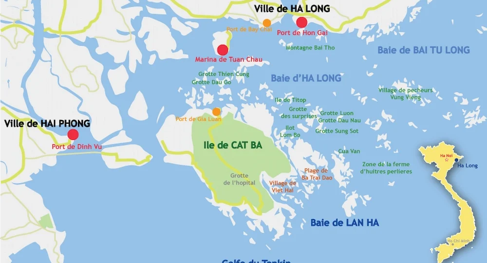 baie d halong carte